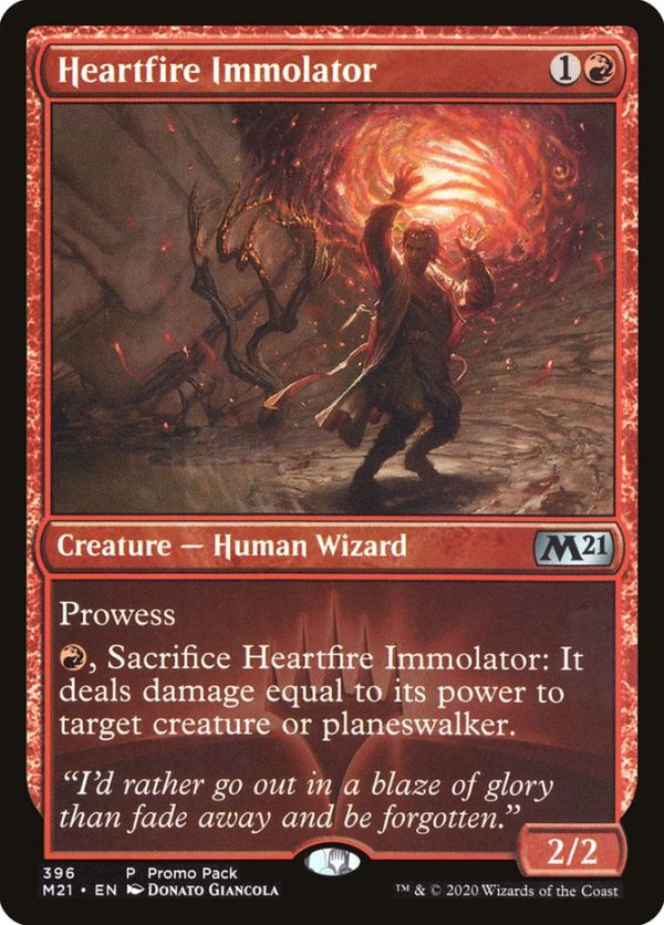 Heartfire Immolator (Promo Pack) [Core Set 2021 Promos] Discount