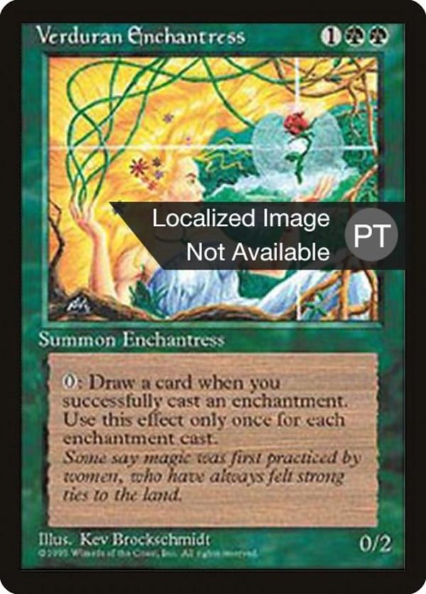 Verduran Enchantress [Fourth Edition (Foreign Black Border)] Supply