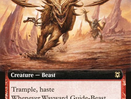 Wayward Guide-Beast (Extended Art) [Zendikar Rising] Online now