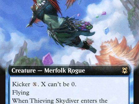 Thieving Skydiver (Extended Art) [Zendikar Rising] For Sale