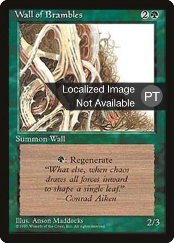 Wall of Brambles [Fourth Edition (Foreign Black Border)] Online now