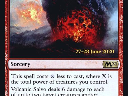 Volcanic Salvo [Core Set 2021 Prerelease Promos] Hot on Sale