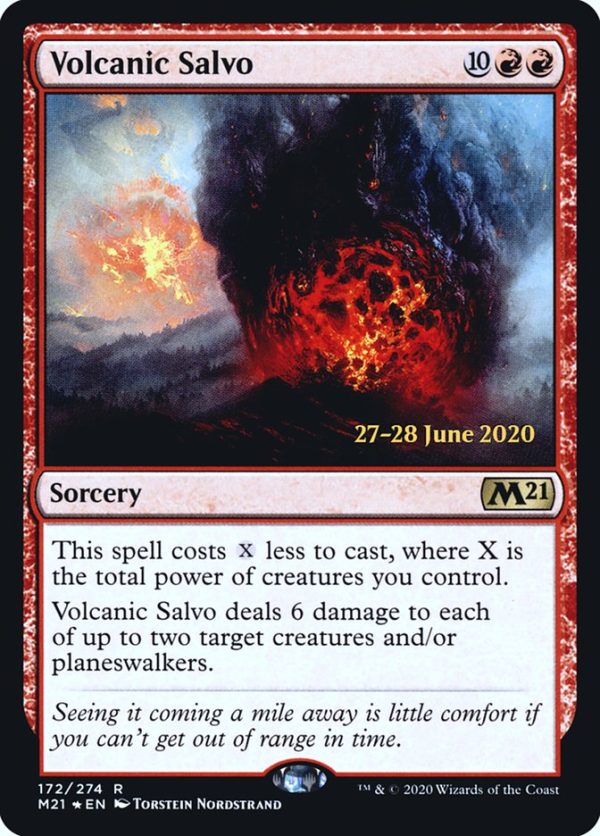 Volcanic Salvo [Core Set 2021 Prerelease Promos] Hot on Sale