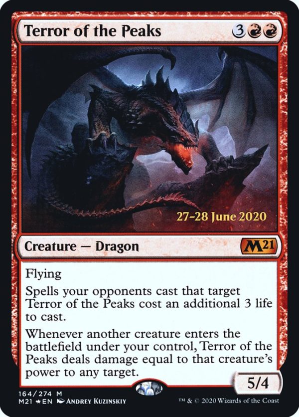 Terror of the Peaks [Core Set 2021 Prerelease Promos] Hot on Sale