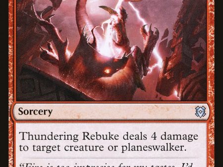 Thundering Rebuke [Zendikar Rising] For Discount