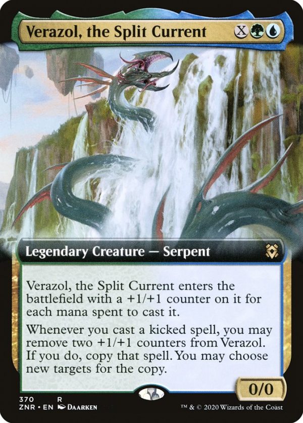 Verazol, the Split Current (Extended Art) [Zendikar Rising] Sale