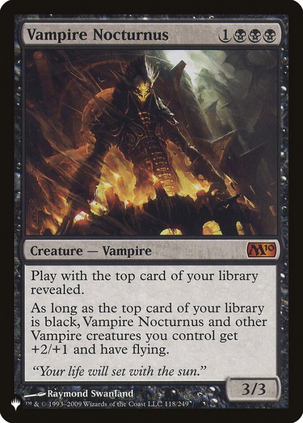 Vampire Nocturnus [The List] Supply