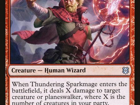 Thundering Sparkmage [Zendikar Rising] Hot on Sale