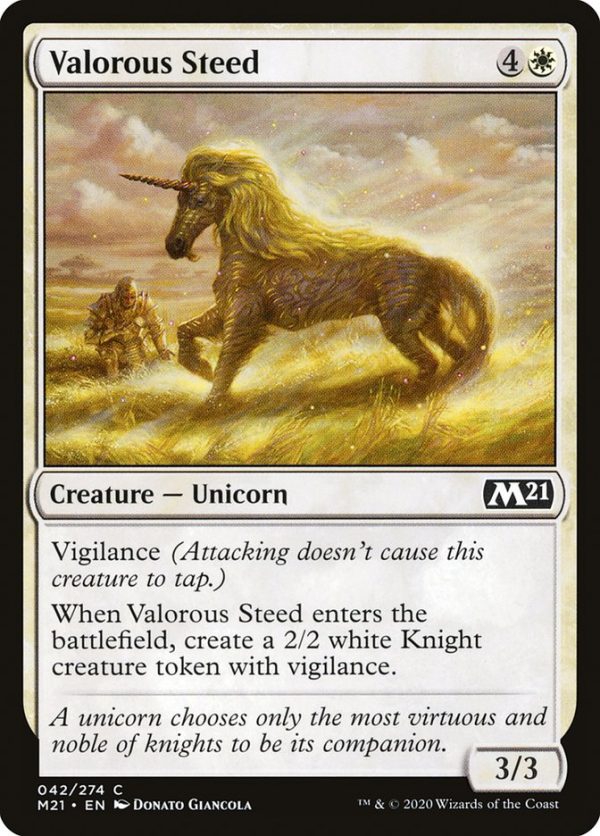 Valorous Steed [Core Set 2021] For Sale