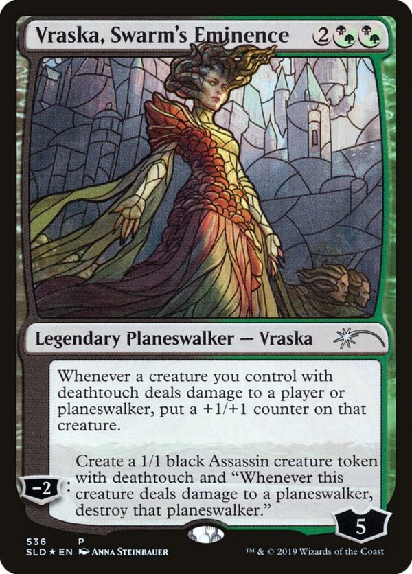 Vraska, Swarm s Eminence (Stained Glass) [Secret Lair Drop Promos] Cheap