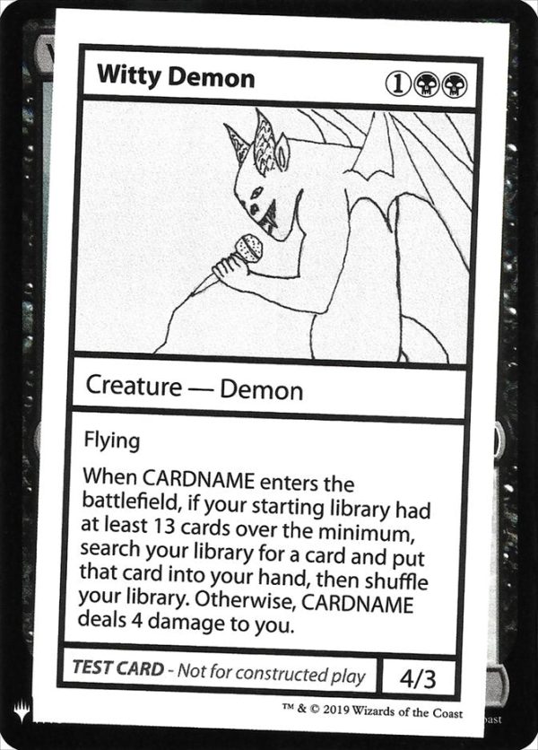 Witty Demon [Mystery Booster Playtest Cards] For Sale