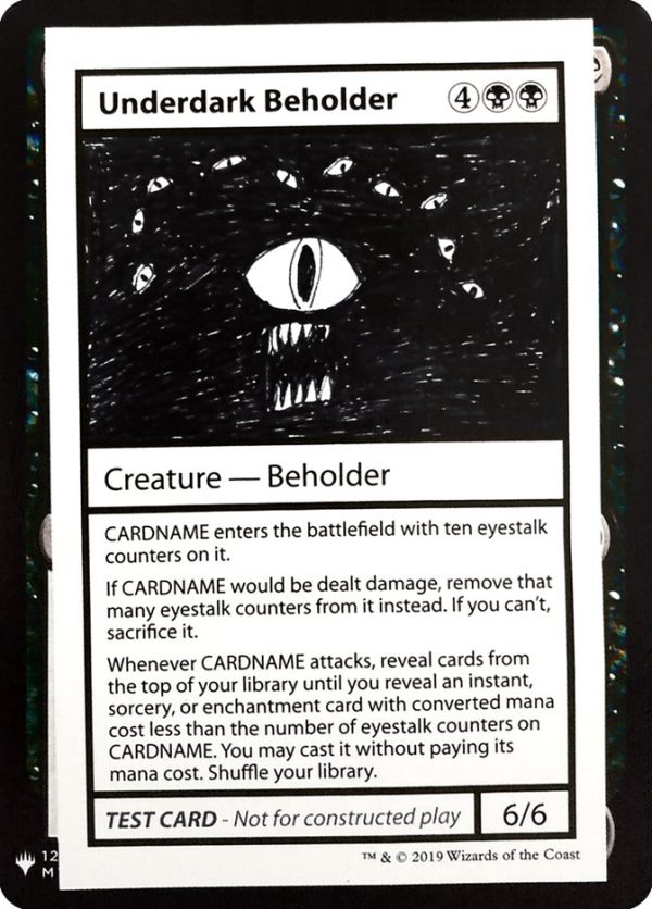 Underdark Beholder [Mystery Booster Playtest Cards] Sale