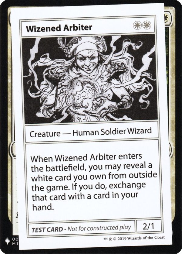 Wizened Arbiter [Mystery Booster Playtest Cards] Online Sale