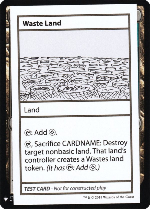 Waste Land [Mystery Booster Playtest Cards] For Discount