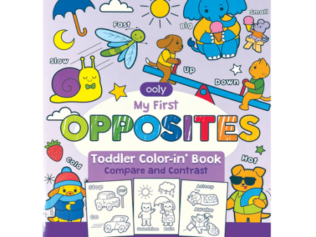 Toddler Coloring Book - Opposites Online Hot Sale