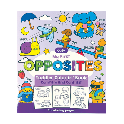 Toddler Coloring Book - Opposites Online Hot Sale