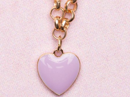 Boutique Chunky Chain Heart Necklace For Discount