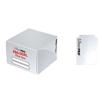 Ultra Pro - PRO Dual Standard White Deck Box (180) For Cheap