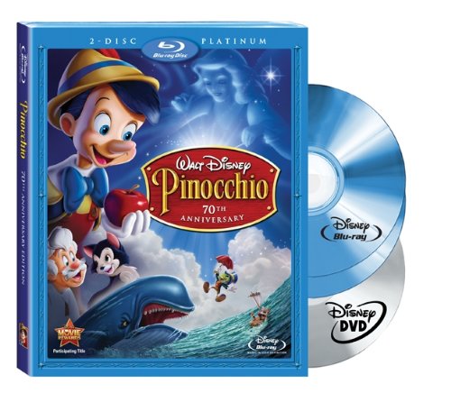 PINOCCHIO (70TH ANNIVERSARY PLATINUM EDITION + STANDARD DVD) [BLU-RAY] Cheap